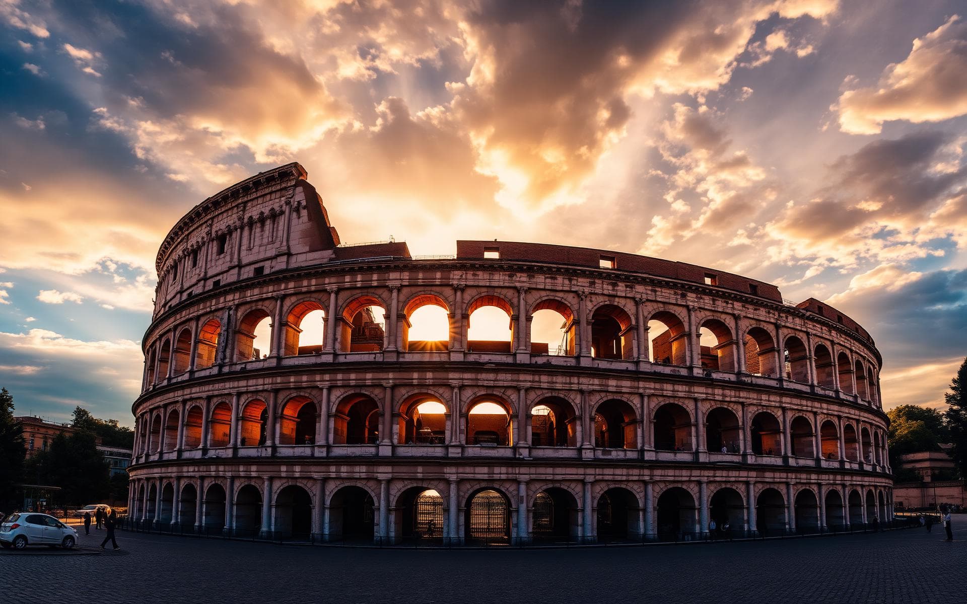 Rome at golden hour